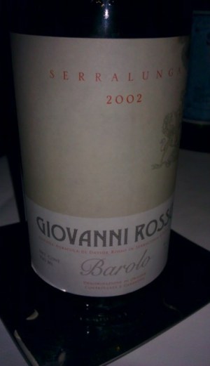 Barolo '02 Serralunga - Azul