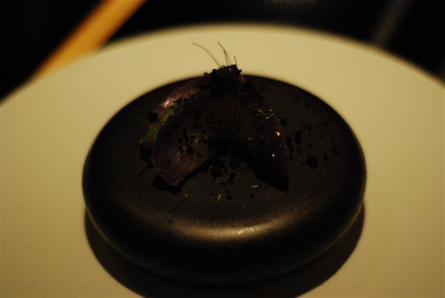 Eggplant with fennel ash 