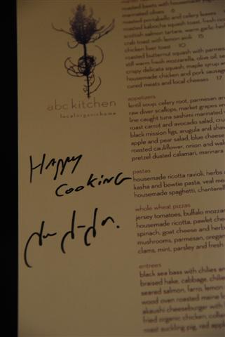 Jean-Georges' Signature from abc kitchen