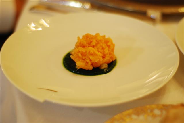 Grated with parsley and golden raisins swollen with vinegar