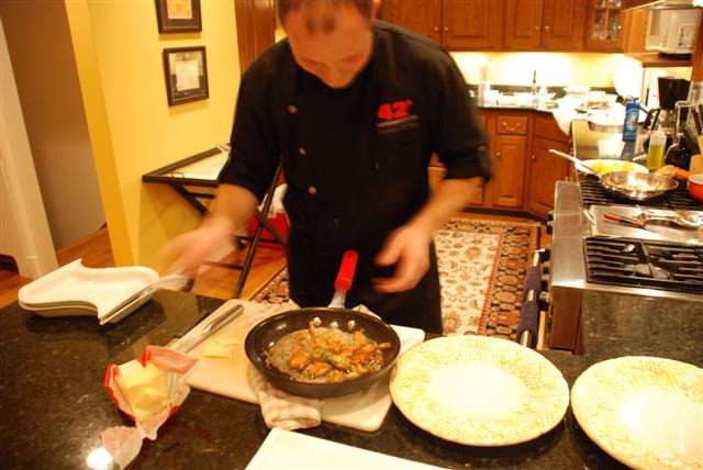 Chef Frederik with Cruisses de Grenouilles