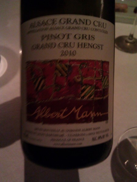 Albert Mann - '10 Pinot Gris, Grand Cru Hengst