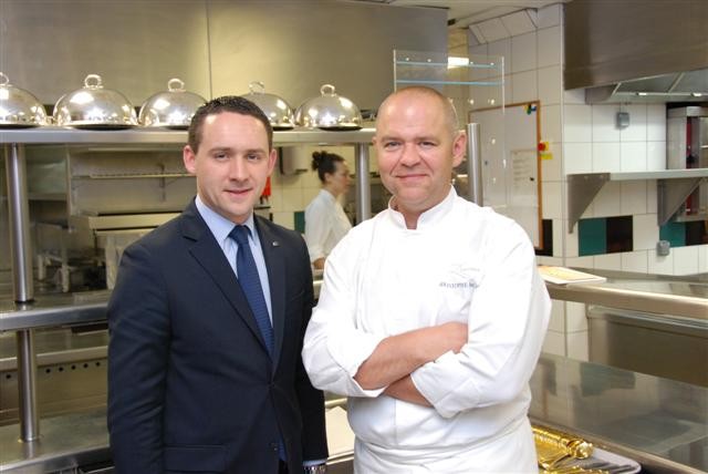 Mr. Antoine Pétrus and Chef Christophe Moret
