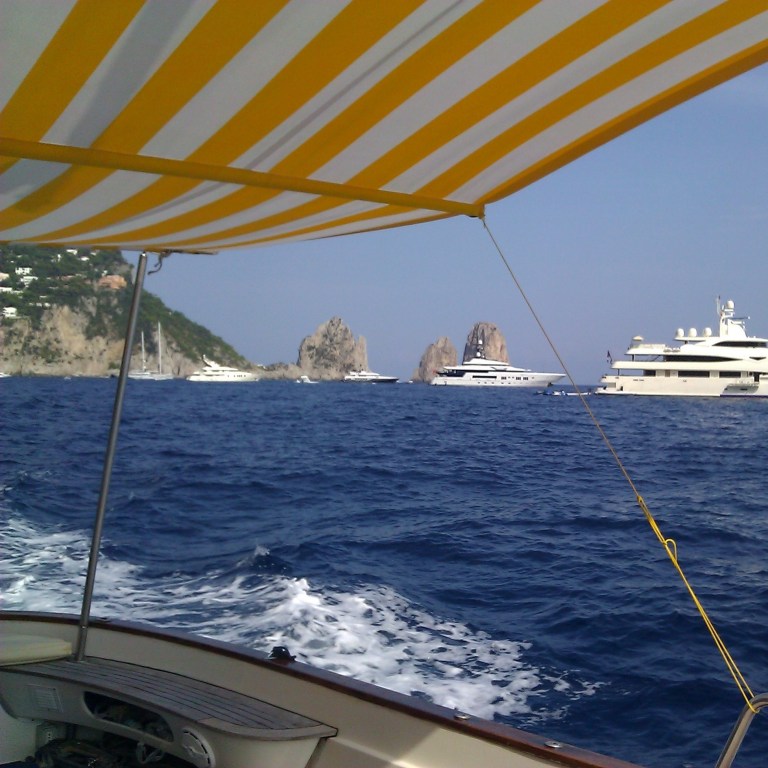 After lunch cruising - Capri