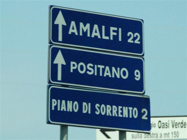 Heading to Positano