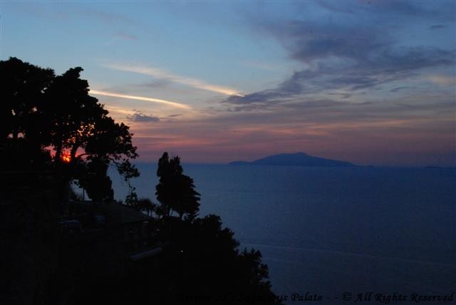 Sunset from the terrace