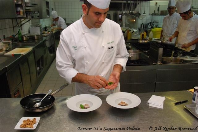 Chef Eduardo plating