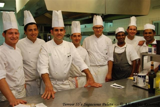 Ernesto, Vincenzo,Chef Eduardo, Ernest0, Mario,Peppino, (La Cucina staff--Nissan & Nelsen)