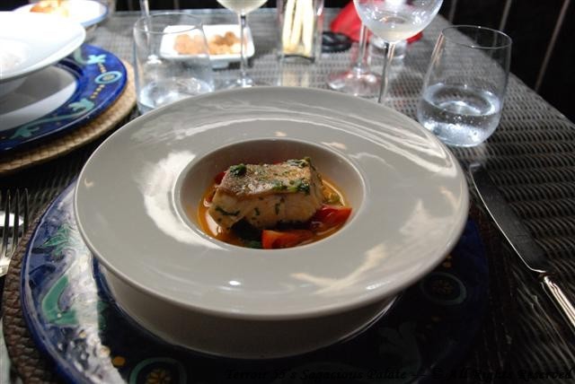 Filet of sea bass with Swiss chard