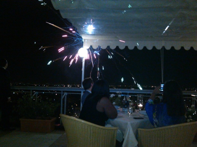 After Dinner Fireworks - Rome Cavalieri