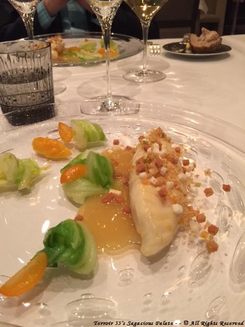 Roasted John Dory, cabbage and citrus emulsion