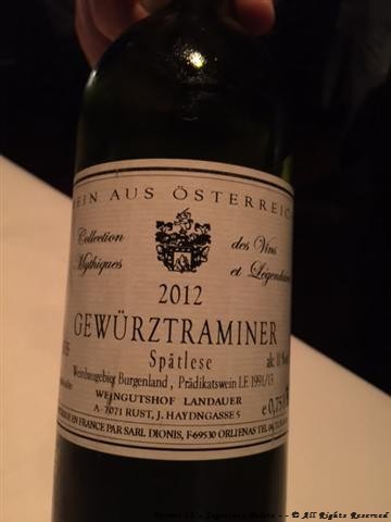 Weingut Landauer "Gewürztraminer" Spätlese 2012