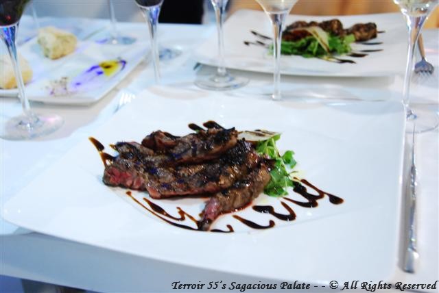 Grilled Steak with Balsamic Vinegar and Truffle Oil