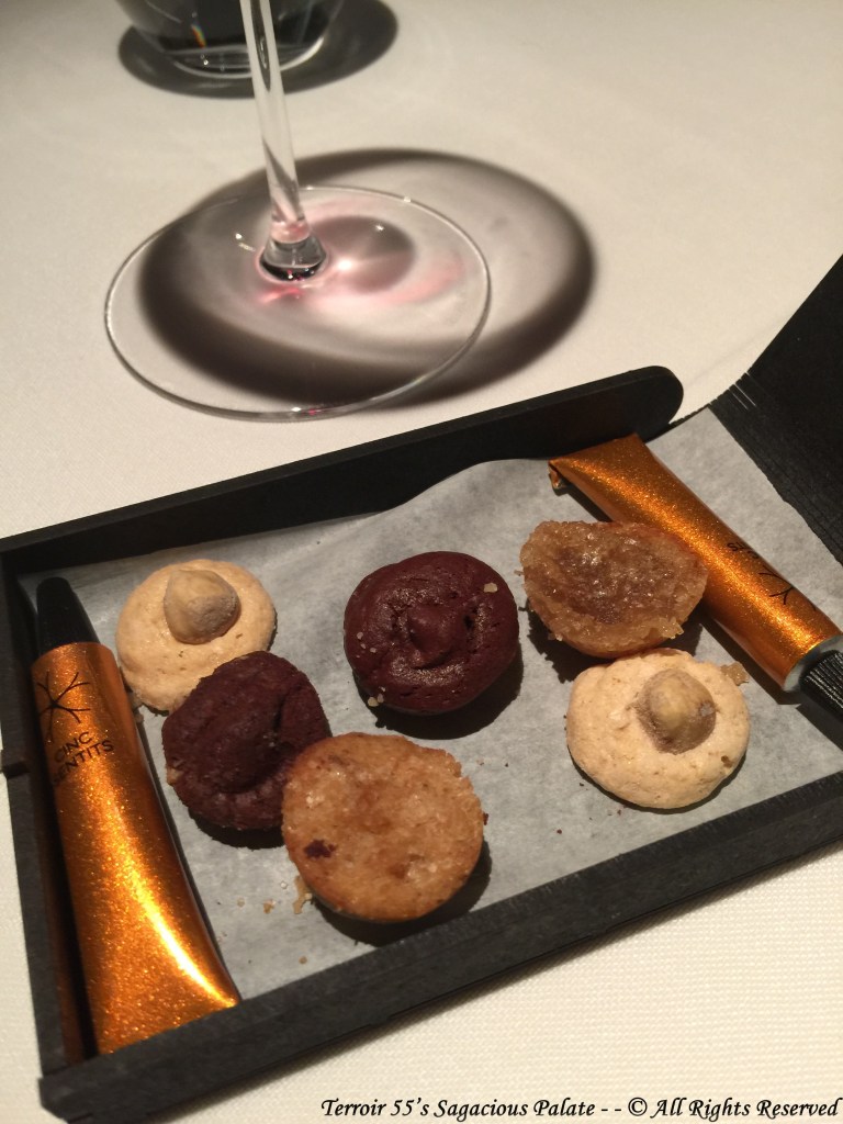 FINAL TEMPTATIONS - hazelnut jaumet de sant hilari / Cinc Sentits' Galeta Maria cookie / creamy-crunchy chocolate with walnuts / cinnamon muffin