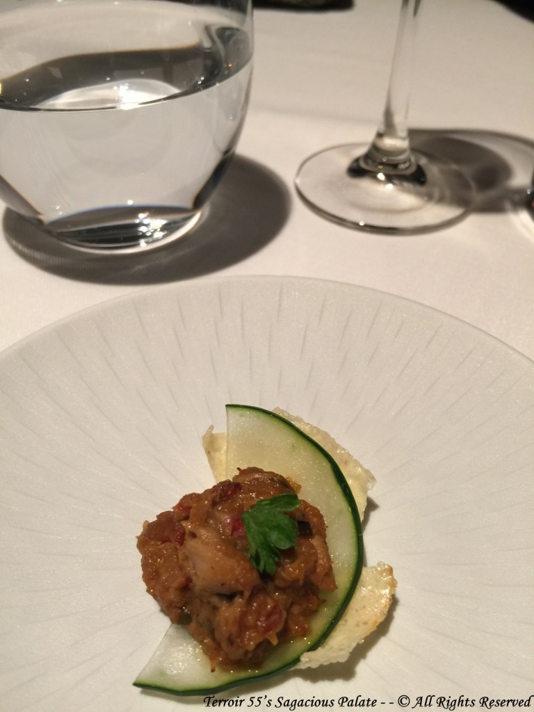 Chicken with samfaina, cucumber, and roasted chicken sauce