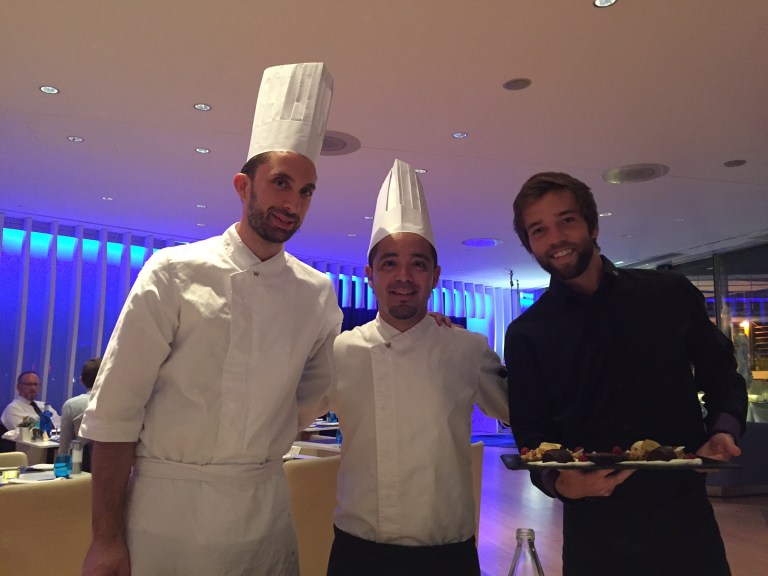 Chef Jesus Sanchez, Chef Juan Luis Herrera and Oscar - WAVE (Photo courtesy of Mr. Tavallali) Chef Jesus Sanchez, Chef Juan Luis Herrera and Oscar - WAVE (Photo courtesy of Mr. Tavallali)