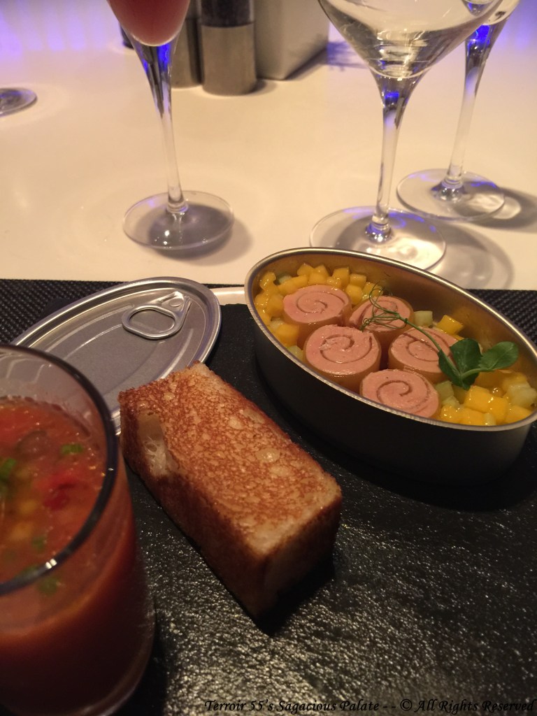 Amuse Bouche (Gazpacho & Foie Gras)