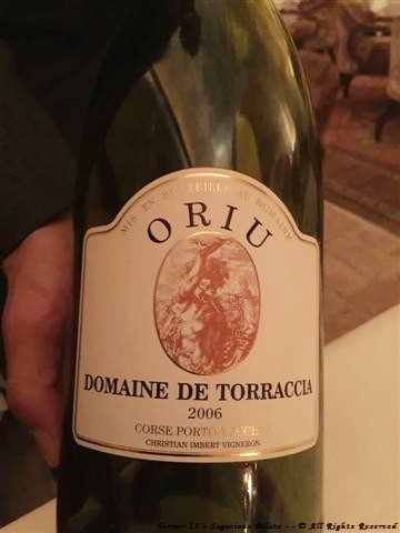 2006 Domaine de Torraccia Corse Porto-Vecchio "Cuvee Oriu," (Corsica, France)