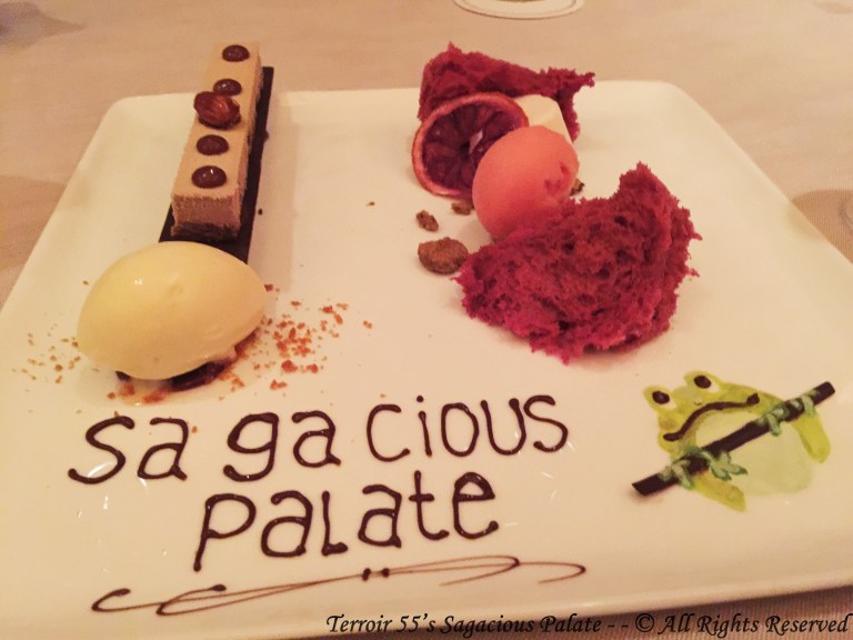 Sagacious Palate Dessert - with my little green friend