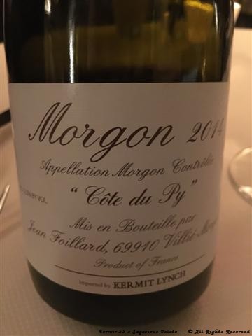 Foillard Morgon “Cote du Py,” Beaujolais 2014 Foillard Morgon “Cote du Py,” Beaujolais 2014