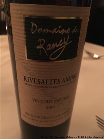 Domaine de Rancy Rivesaltes Ambré Roussillon 2001 Domaine de Rancy Rivesaltes Ambré Roussillon 2001