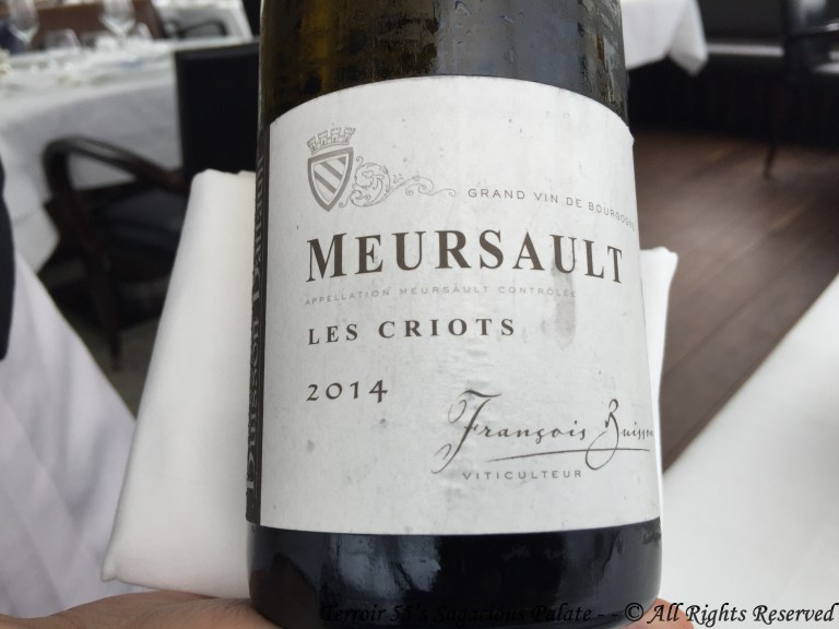  Francois Buisson Meursault "Les Criots" 2014 