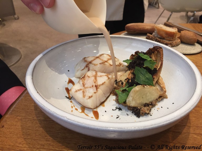 Poisson aux truffes et aux artichauts