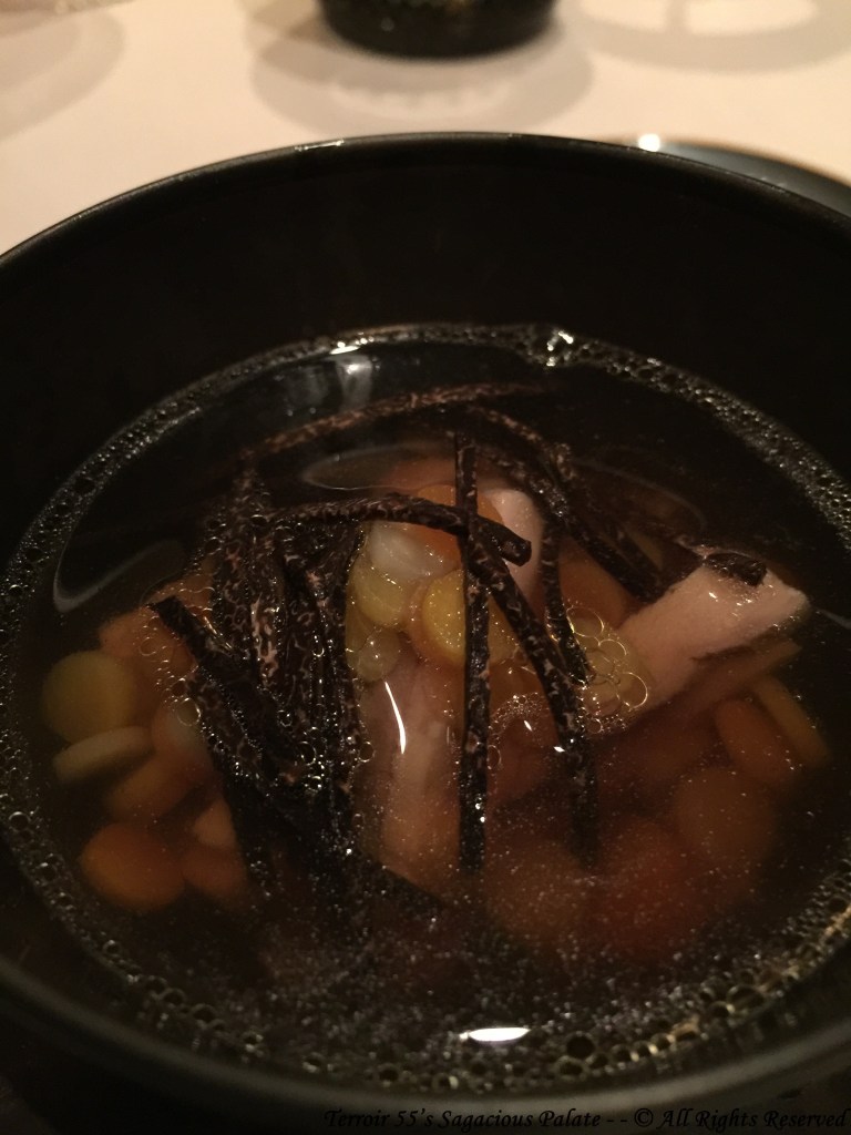 Bresse soup with Truffles and Legumes