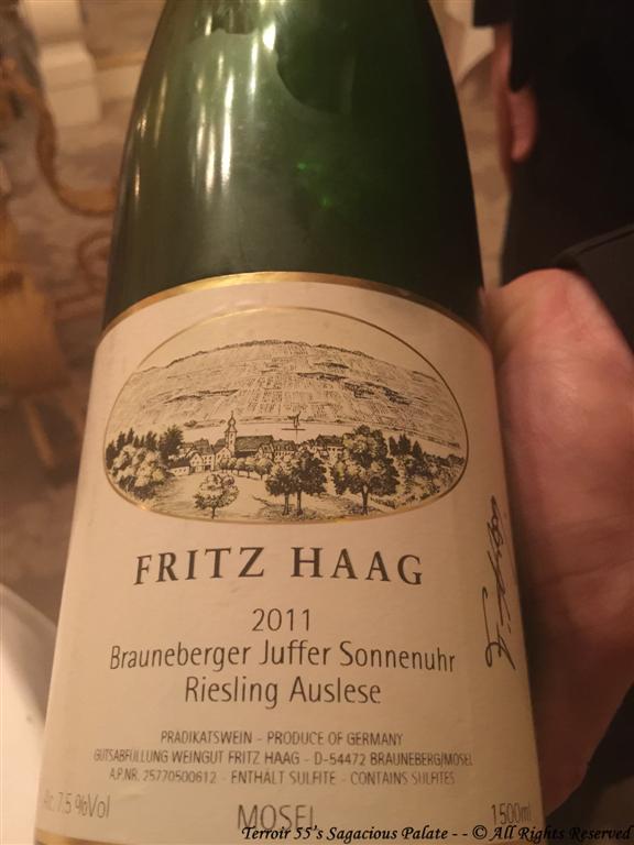 2011 Fritz Haag "Brauneberger Juffer Sonnenuhr", Riesling Auslese 2011 Fritz Haag "Brauneberger Juffer Sonnenuhr", Riesling Auslese